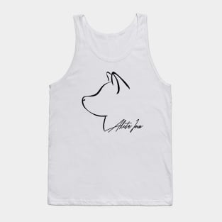 Proud Akita Inu profile dog lover gift Tank Top